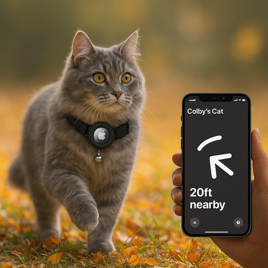Collier Chat AirTag